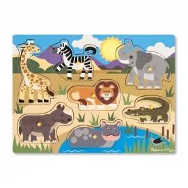 PUZZLE DE LEMN - ANIMALE DIN SAFARI