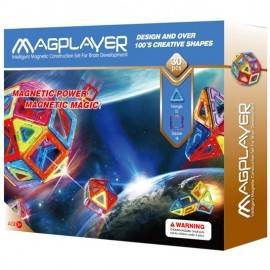 MAGPLAYER - JOC DE CONSTRUCȚIE MAGNETIC - 30 PIESE