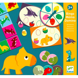 DINOZAURII - BINGO, MEMO, DOMINO