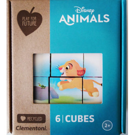 DISNEY ANIMALS - PUZZLE CLEMENTONI 6 CUBURI
