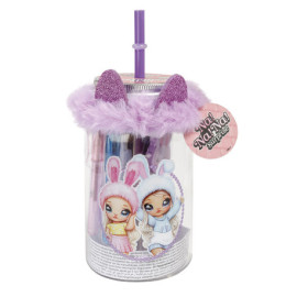 Set cu accesorii creative cu iepurasi, sub forma de pahar cu pai Na!Na!Na! Surprise
