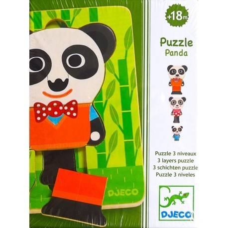 PUZZLE STRATURI FAMILIA PANDA