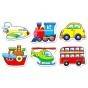 SET 6 PUZZLE - MIJLOACE DE TRANSPORT (2 PIESE)