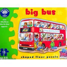 Puzzle de podea Autobuzul (15 piese) BIG BUS