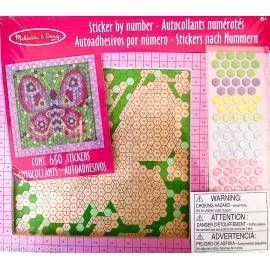 SET DE CREAȚIE MOZAIC PE NUMERE - FLUTURE