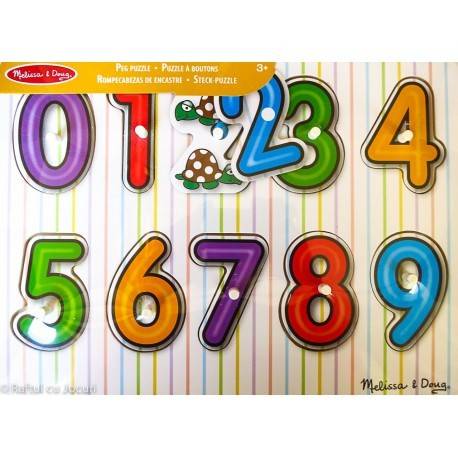PUZZLE DIN LEMN - CIFRE