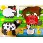 PUZZLE DE LEMN - ATINGE DESCOPERĂ - ANIMALE FERMĂ