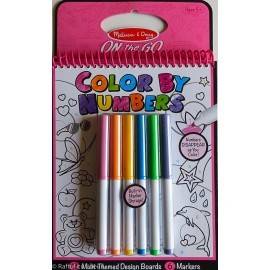 CARNET ROZ DE COLORAT PE NUMERE