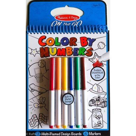 CARNET DE COLORAT PE NUMERE ALBASTRU