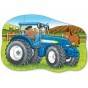 PUZZLE FAȚĂ VERSO - TRACTORUL / LITTLE TRACTOR