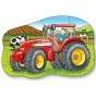PUZZLE FAȚĂ VERSO - TRACTORUL / LITTLE TRACTOR