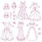 SET CREATIV STAMPO FASHION BOX PRINȚESE anna