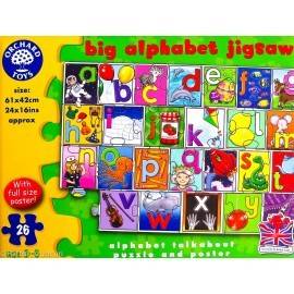 Puzzle de podea in limba engleza Invata alfabetul (26 piese - poster inclus) BIG ALPHABET JIGSAW
